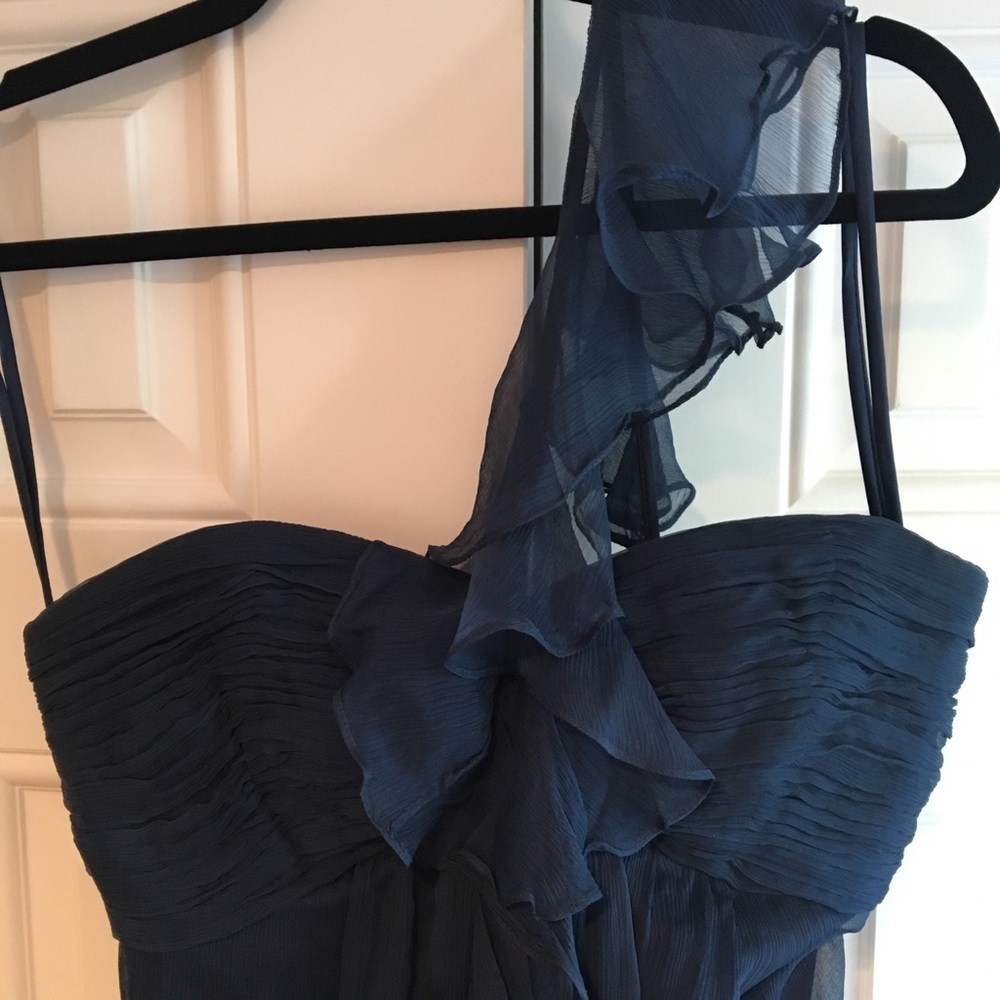 Amsale G654C One Shoulder Bridesmaid’s Dress